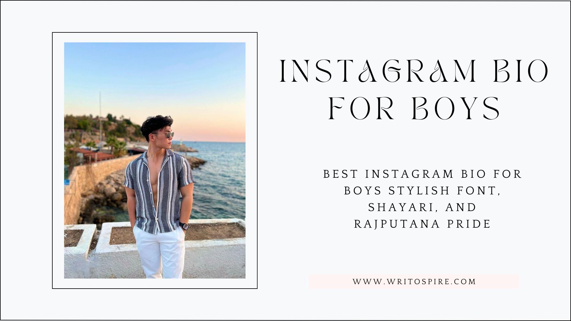 Best instagram bio for boys stylish font, Shayari, and Rajputana Pride